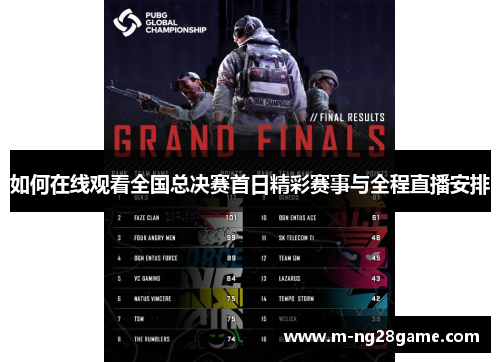 如何在线观看全国总决赛首日精彩赛事与全程直播安排